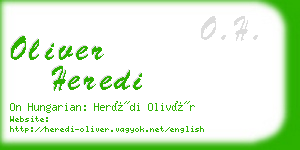 oliver heredi business card